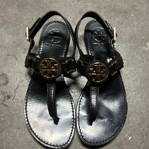 Authentic Tory Burch Black Sandals